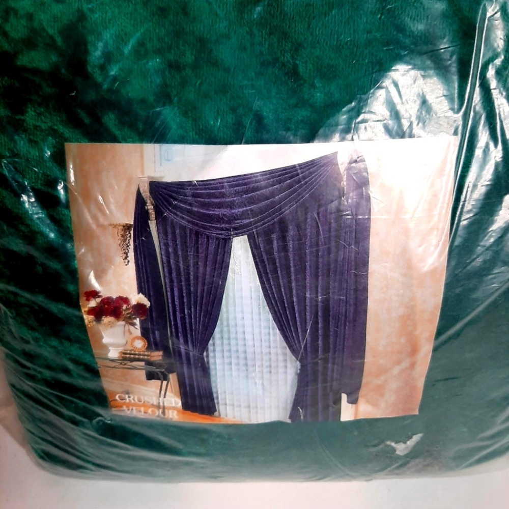 NEW Crushed Velour Valance